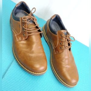 IZOD Men's Cal Memory Foam Casual Lace Up Shoes Brown Size 13M